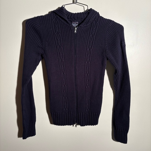 Vintage Nautica Nautical Cabled Zip Up - Picture 1 of 6